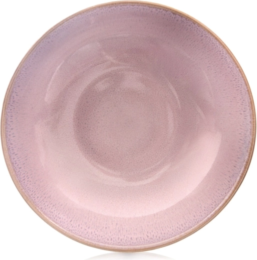 Diep keramisch bord GLAZE 21 cm roze