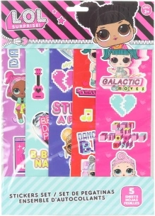 L.O.L. Surprise Stickers – set of 5 sheets