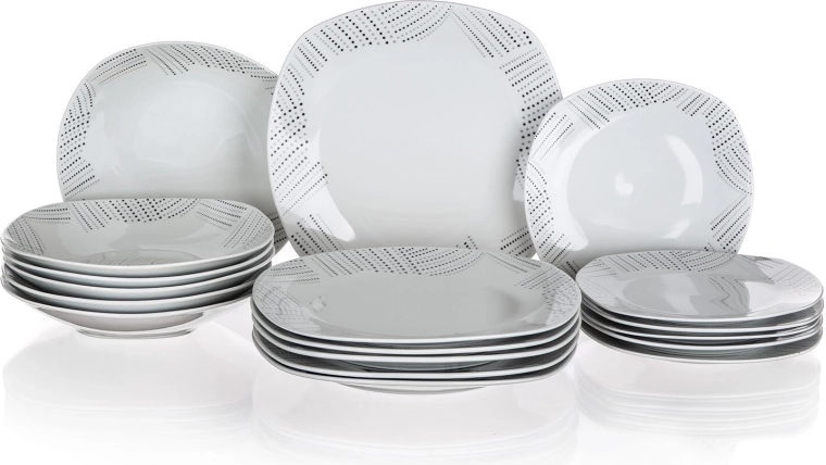 Durable porcelain for dishwasher and microwave