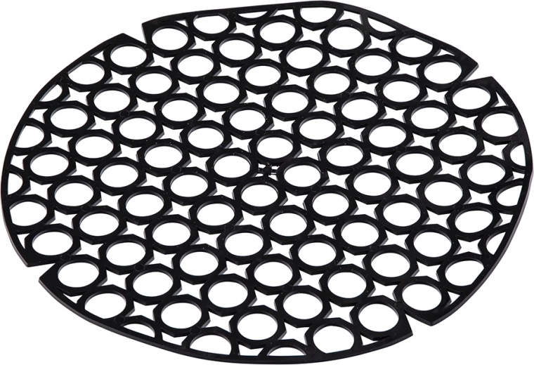 Elastic round sink grid for basin 27.5 cm black