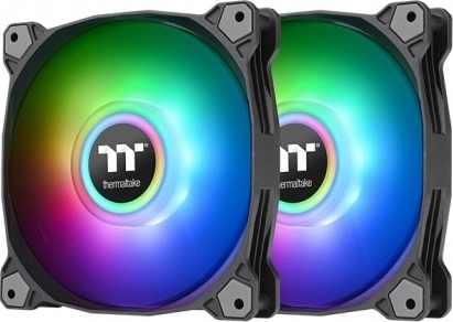 Ventilatore Thermaltake Pure Duo 12 ARGB Sync Radiator - 2 confezioni nero