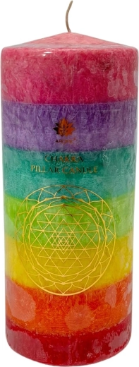 Unscented pillar candle with 7 colors, 60 hours burn time, 460 g