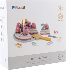 Wooden Birthday Cake for Slicing POLARB by VIGA