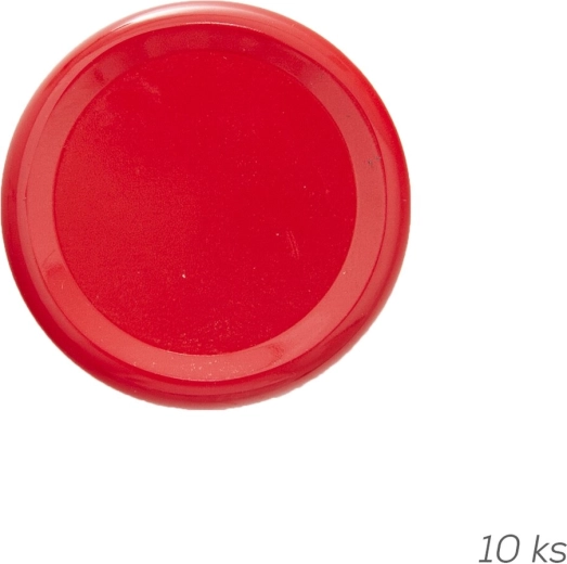 Couvercle métallique TO 53 rouge 10 pcs