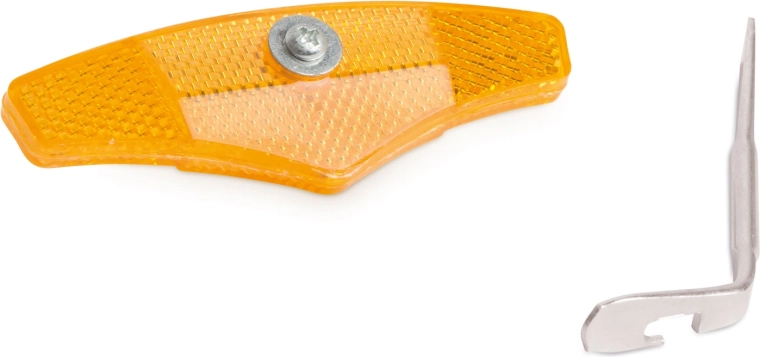 Réflecteurs orange pour rayons de vélo 110 × 35 mm, 2 pièces