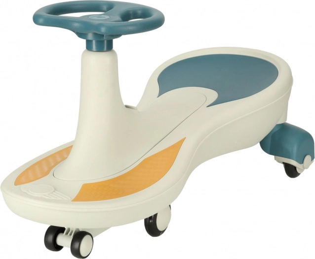 Draisienne gravitationnelle avec roues LED et musique, bleu et blanc, 76 cm, charge maximale 100 kg