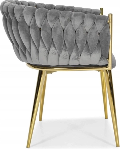 Velvet comfort for everyday sitting