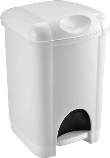 Heidrun plastic step-on trash bin 16 l