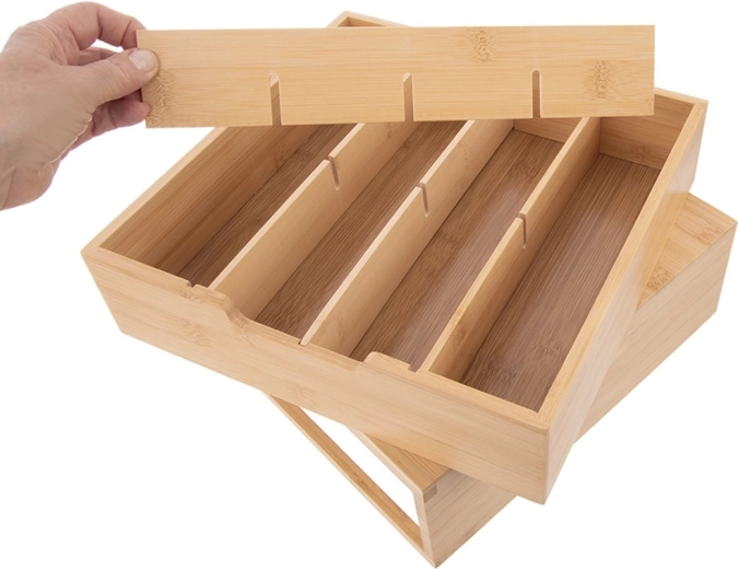 Herausnehmbare und verstellbare Trennwände