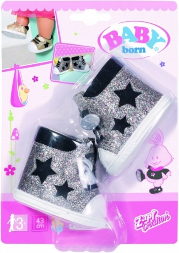 Baby Born glinsterende gouden sneakers voor pop 43 cm