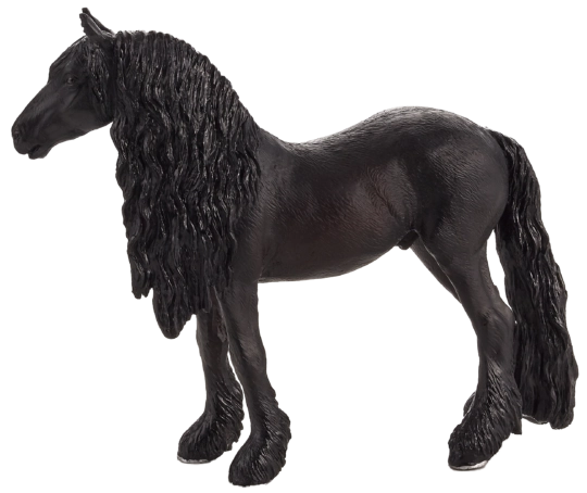 Mojo cavallo frisone – statuina realistica per bambini e collezionisti