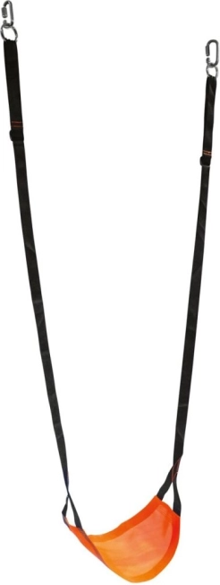 Hanging Kids’ Swing Bino – breathable textile, orange