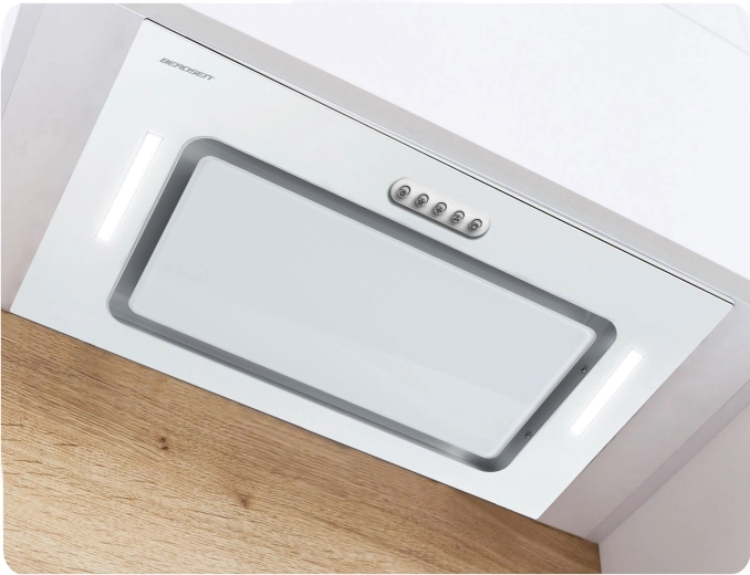 Dual LED lighting for a bright cooking area