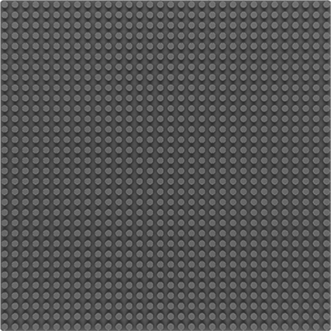 SLUBAN baseplate 32×32, gray (compatible with LEGO)