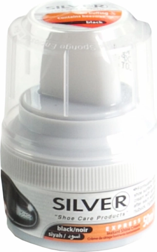 Crema autolucidante per scarpe Silver con applicatore marrone 50 ml
