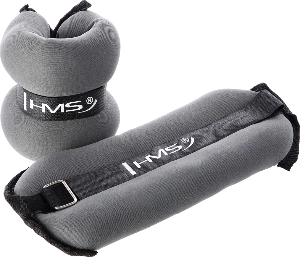HMS Ankle and Wrist Weights 2×2 kg, Grey