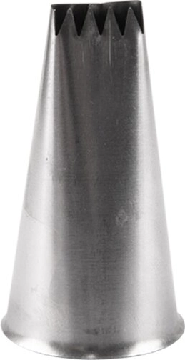 Douille de décoration plate en acier inoxydable – 1 pièce