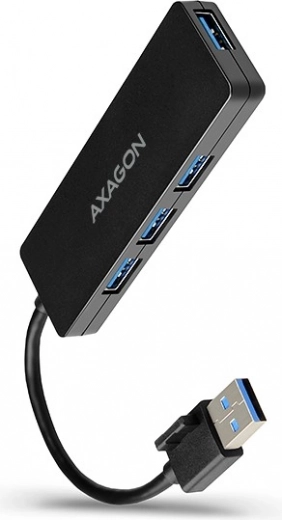 Axagon HUE-G1A hub USB sottile a 4 porte 3.2 Gen 1 con cavo USB-A da 14 cm