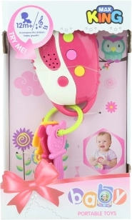 Pink Battery Keys for Children