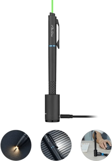 Altamente versatile 4-in-1: penna, due LED e laser verde