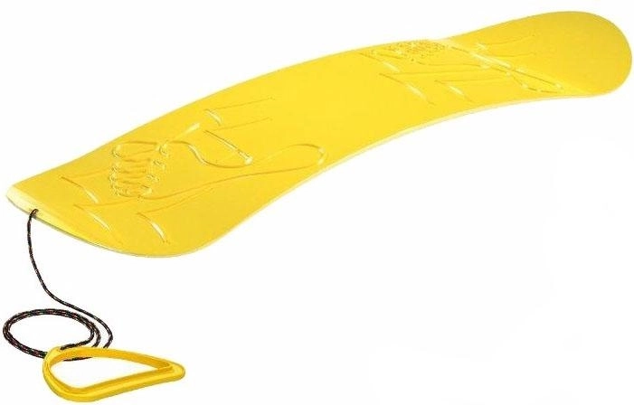 Plastic snowboard-style slider
