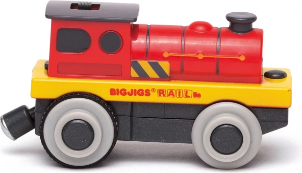 Bigjigs Rail Electric Locomotive Red Powerhouse