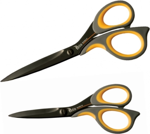 Office scissors 21 cm yellow