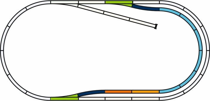 Piko Track Set with Base - Parallel Track