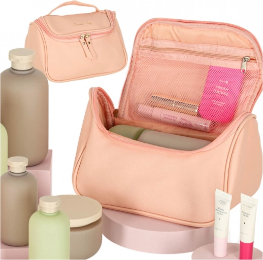 Pink Travel Cosmetic Bag