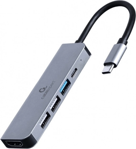 Adattatore USB-C multifunzione 5 in 1 con PD, HDMI e porte USB