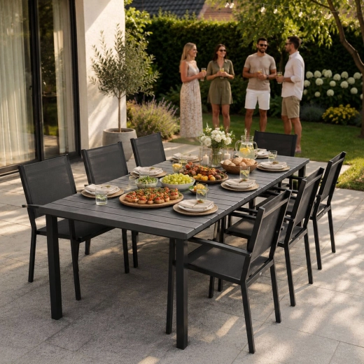 Groot blad 180 × 90 cm voor 6–8 personen