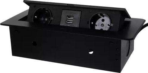 2× socket + 2× USB in one module
