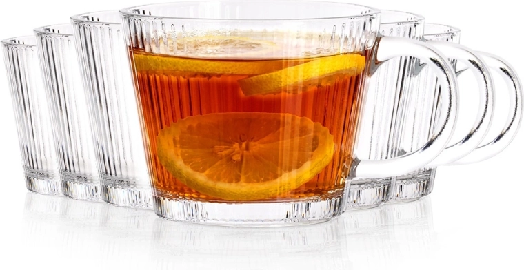 Sklenice na kávu a čaj 370 ml, 6 ks
