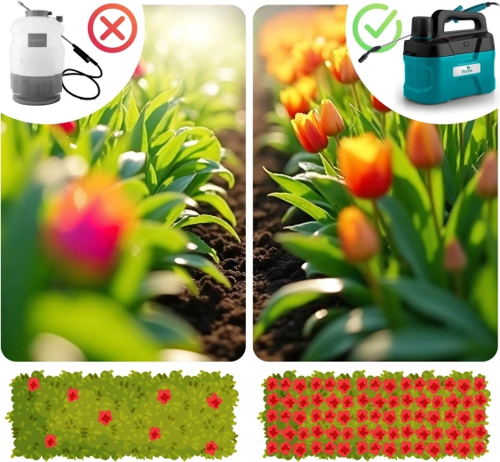 Une différence visible dans le soin des plantes