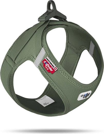 Curli Air-Mesh Dog Harness with Buckle, moss, size L (8–10 kg)