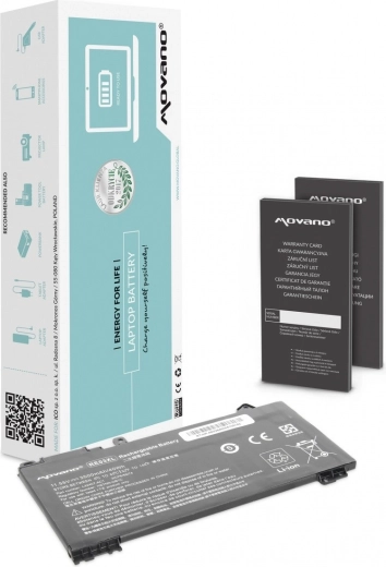 Batteria Movano RE03XL per notebook HP ProBook 430/440/450 G6 e G7 3500 mAh 40 Wh