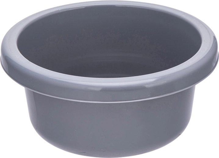 Runde Kunststoffschüssel 31 cm, 6,2 l, grau