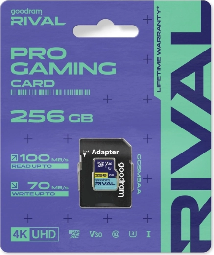 Goodram RIVAL microSDXC-kort 256 GB UHS-I V30 U3 C10 100/70 MB/s