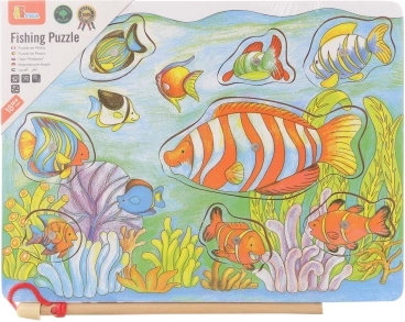 Wooden Magnetic Fishing Puzzle