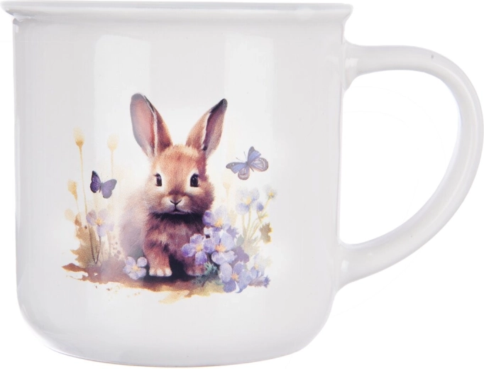 Délicat décor printanier avec un petit lapin