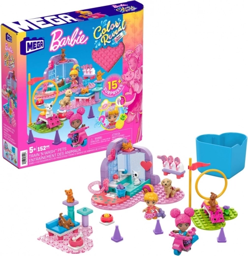 MEGA Barbie Color Reveal Building Set - Training and Pet Care