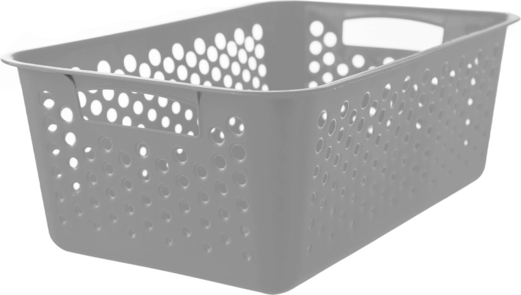 Cestino portaoggetti Art grigio 30 × 20 × 11 cm