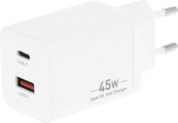 Ricarica rapida fino a 45 W con GaN