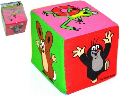 Textile Cube Mole 10 cm