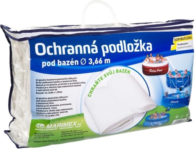 Tapis de sol pour piscine en géotextile 3,66 m