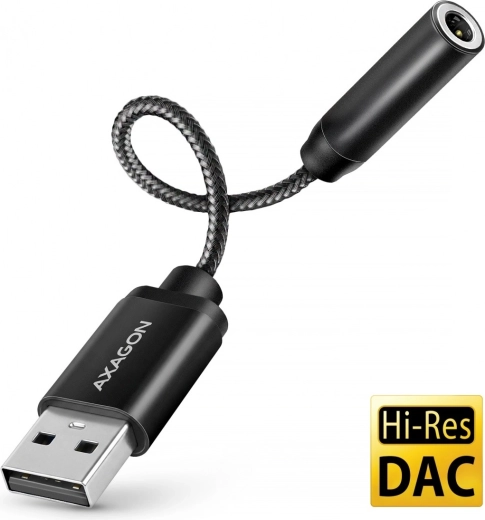 AXAGON scheda audio USB-A Hi-Res con DAC 32 bit / 384 kHz, jack 3,5 mm