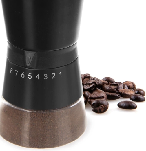 Precise 8-step grind adjustment