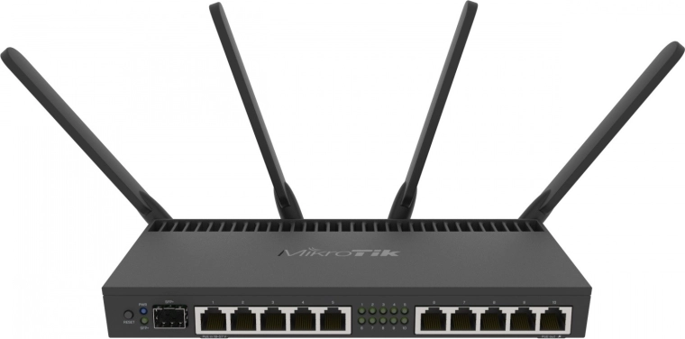 Routeur gigabit double bande MikroTik AC avec xDSL et SFP+