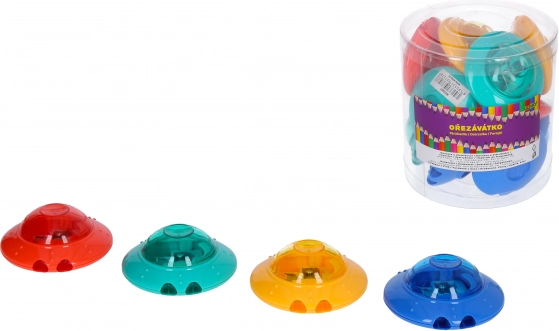Two-hole round sharpener with shavings container