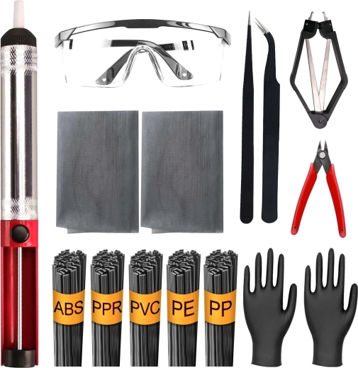 Vijf soorten materiaal voor kunststofreparaties